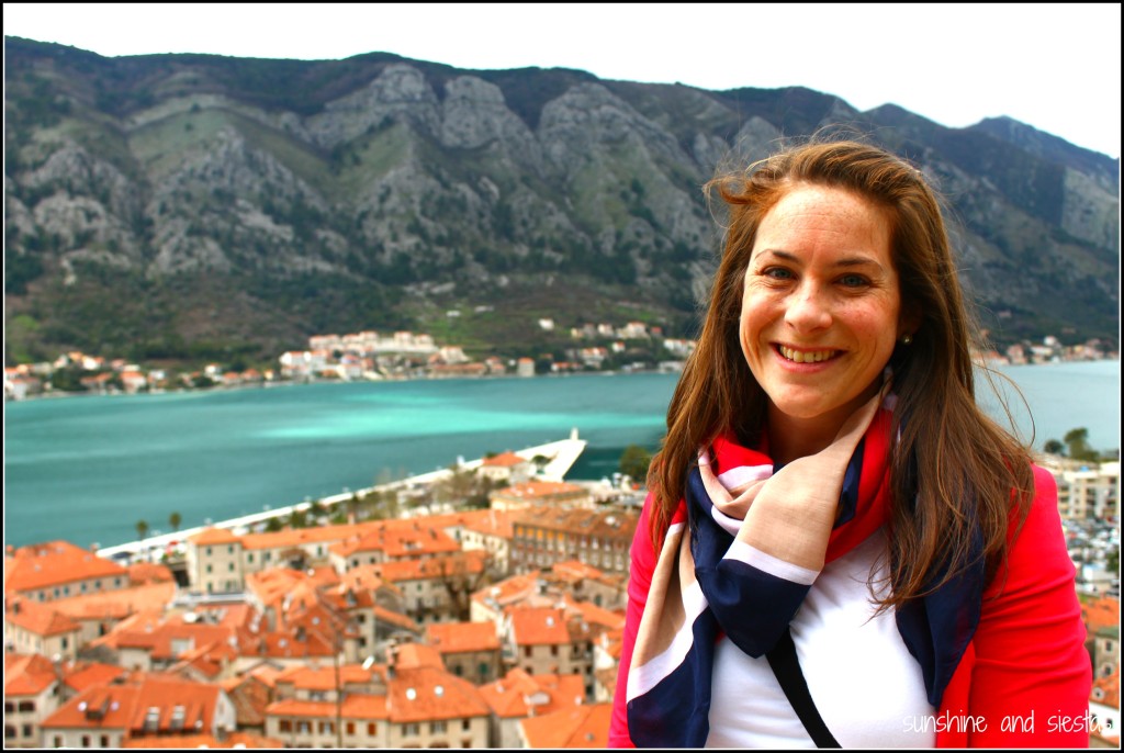 The Bay of Kotor and mountains